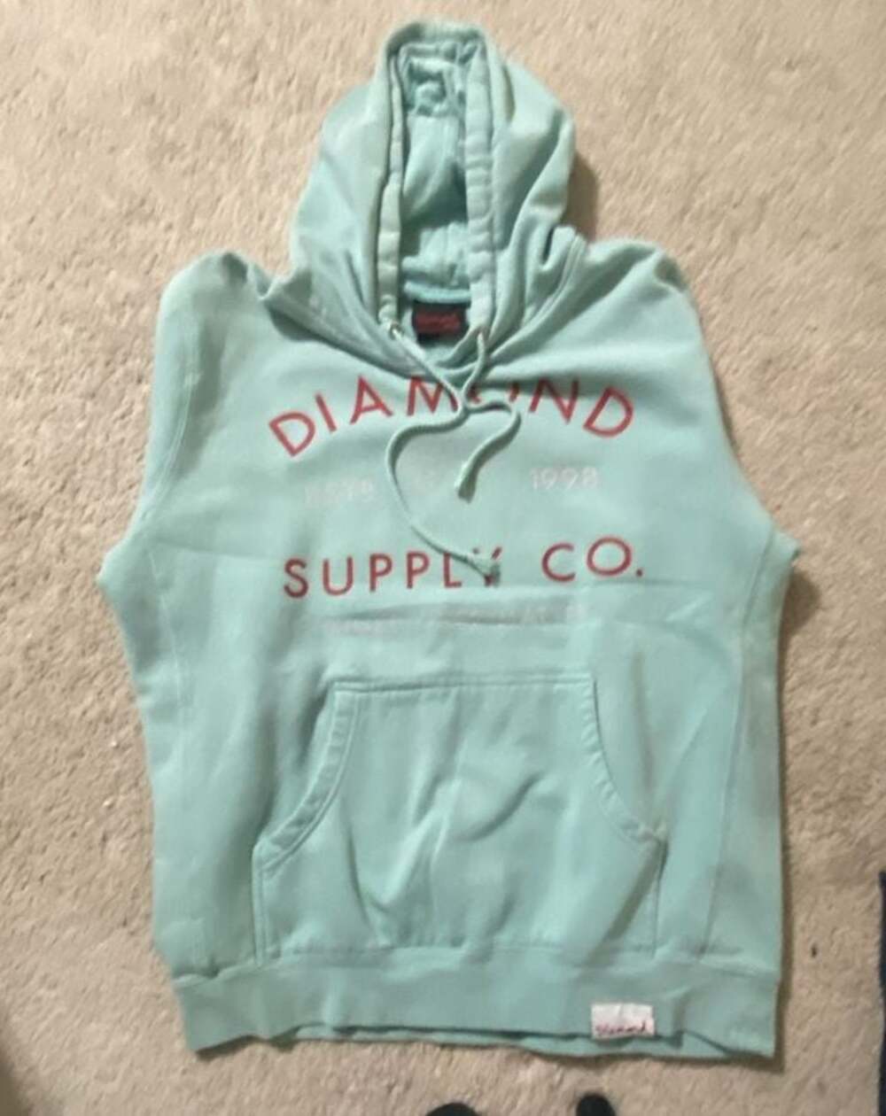 Diamond Supply Co. Mint Green Graphic Hoodie